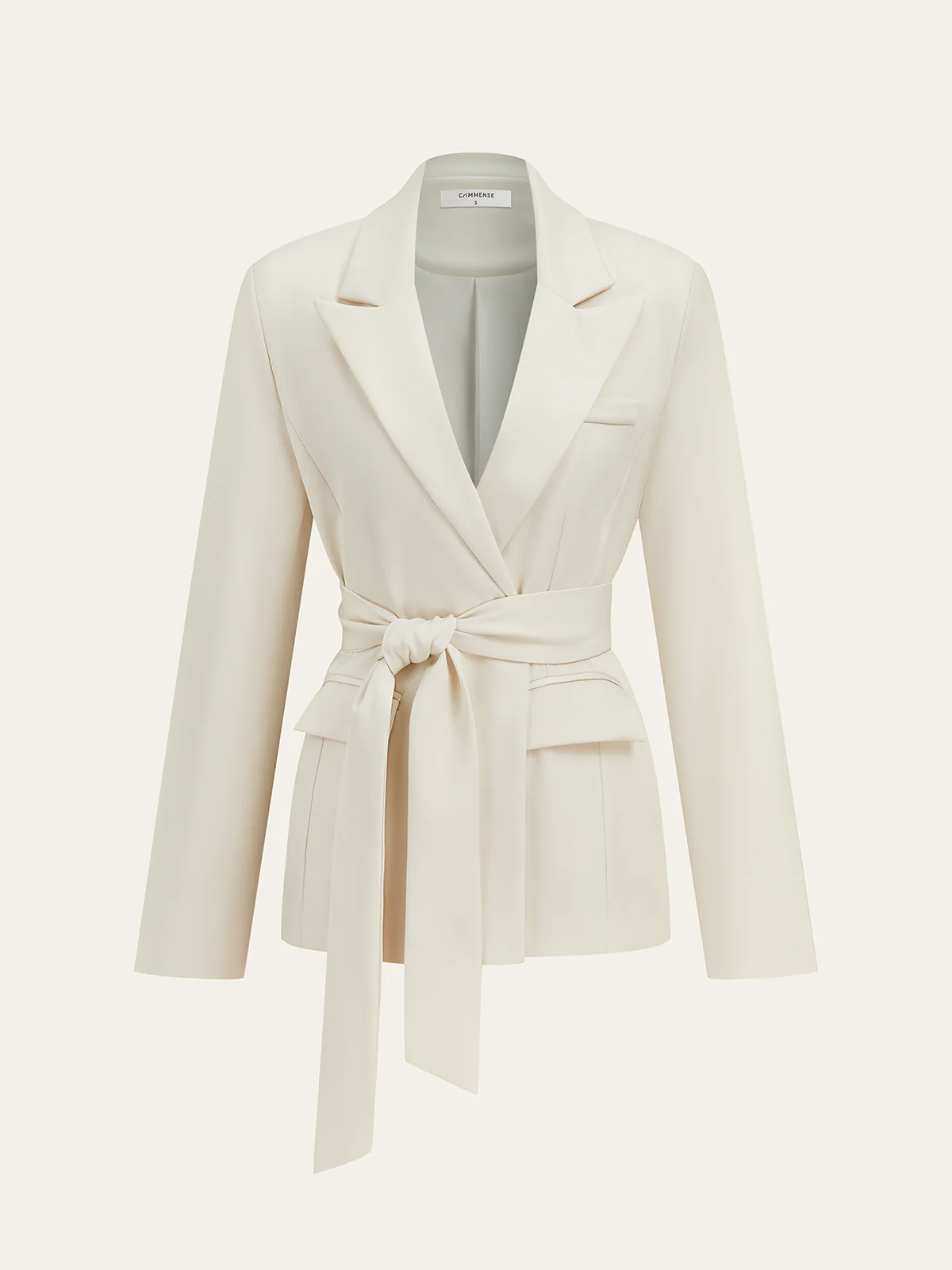 Long Sleeve Belted Blazer