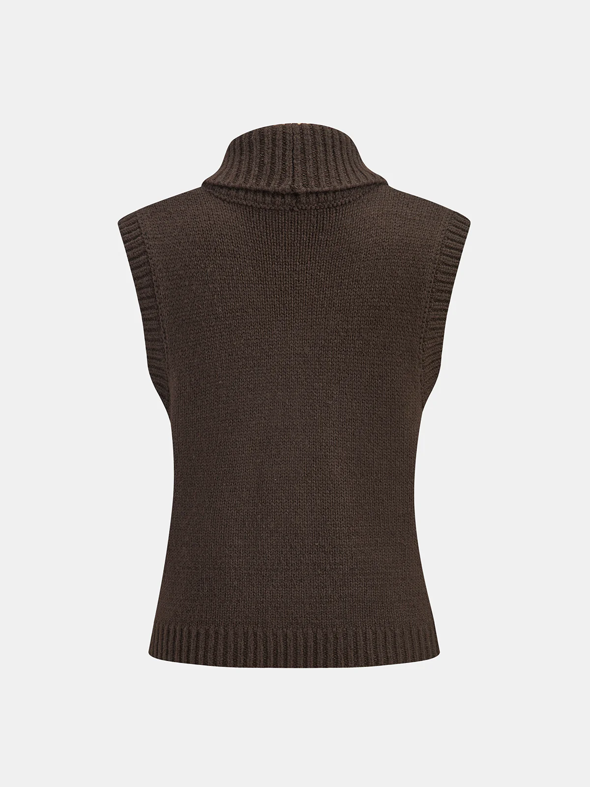 Cable-Knit Wool-Blend Collared Sweater Vest